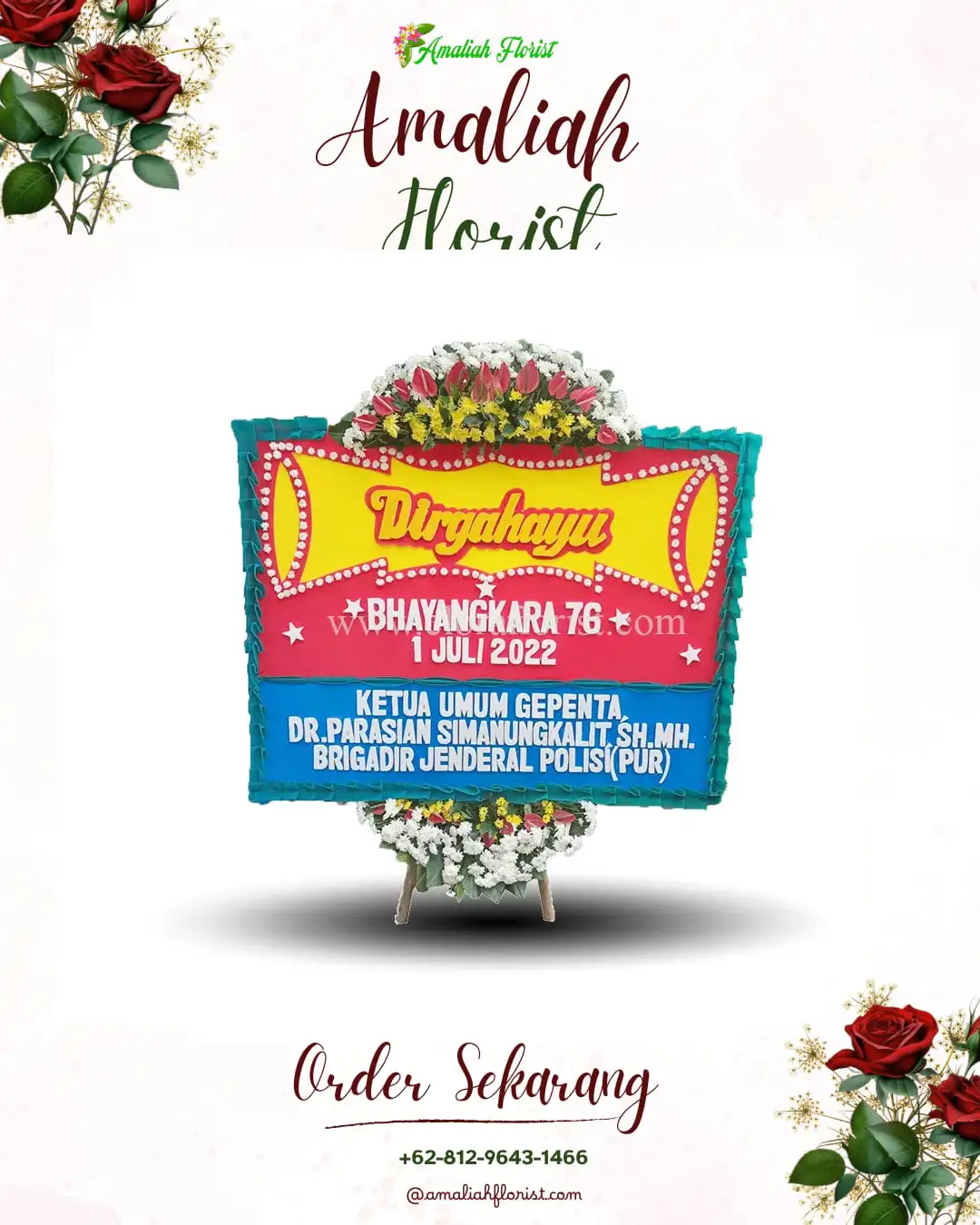 Papan Bunga HUT Ulang Tahun Samalantan